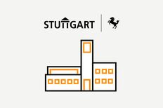 Eine grafische Darstellung des Stuttgarter Rathauses.
